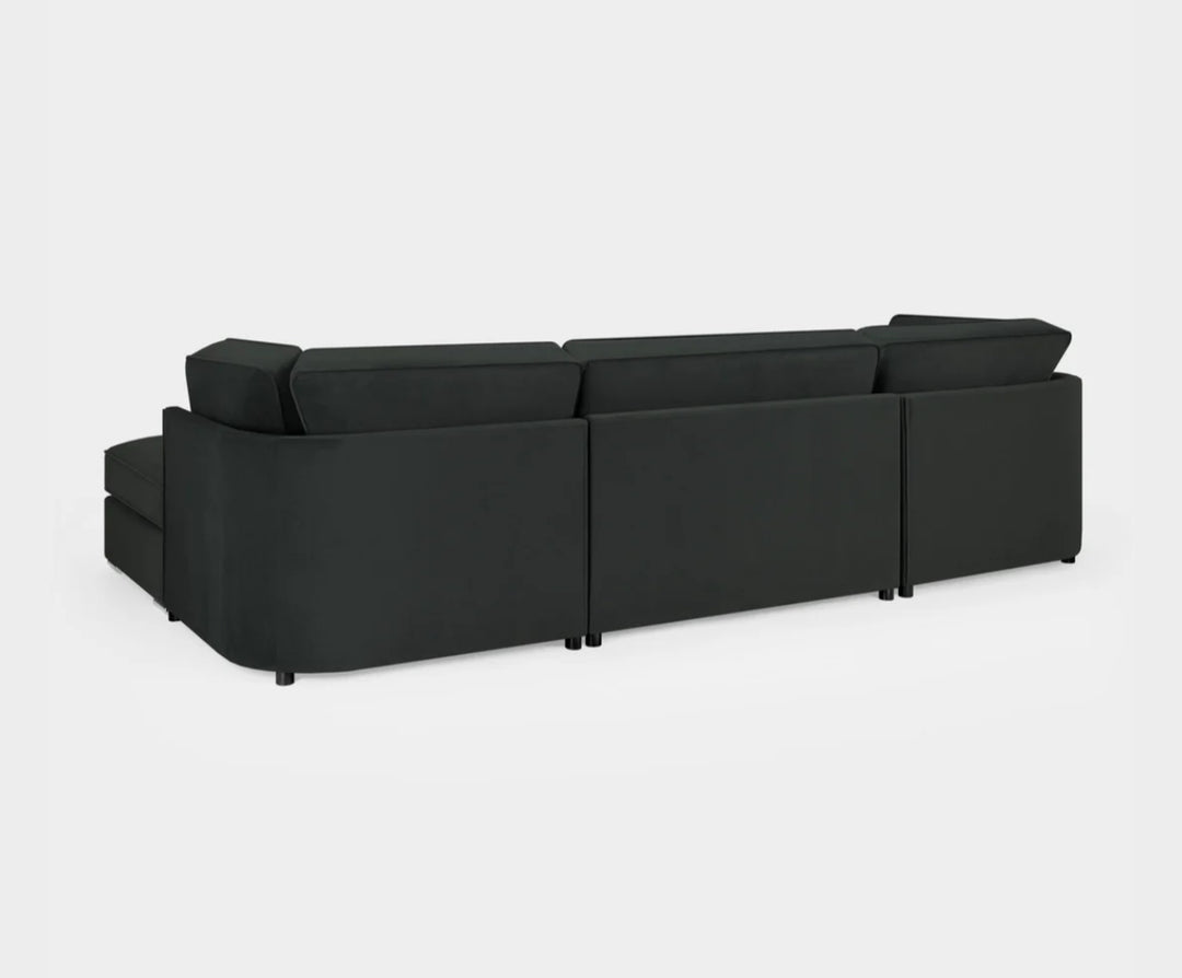 Belgravia Sofa Black U Shape Corner