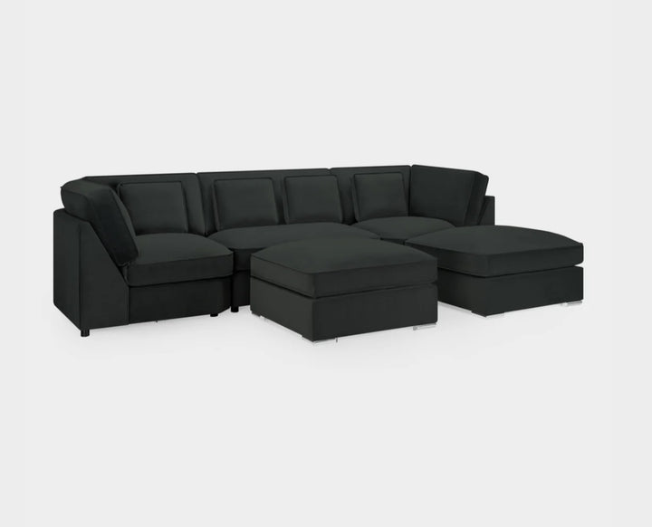 Belgravia Sofa Black U Shape Corner
