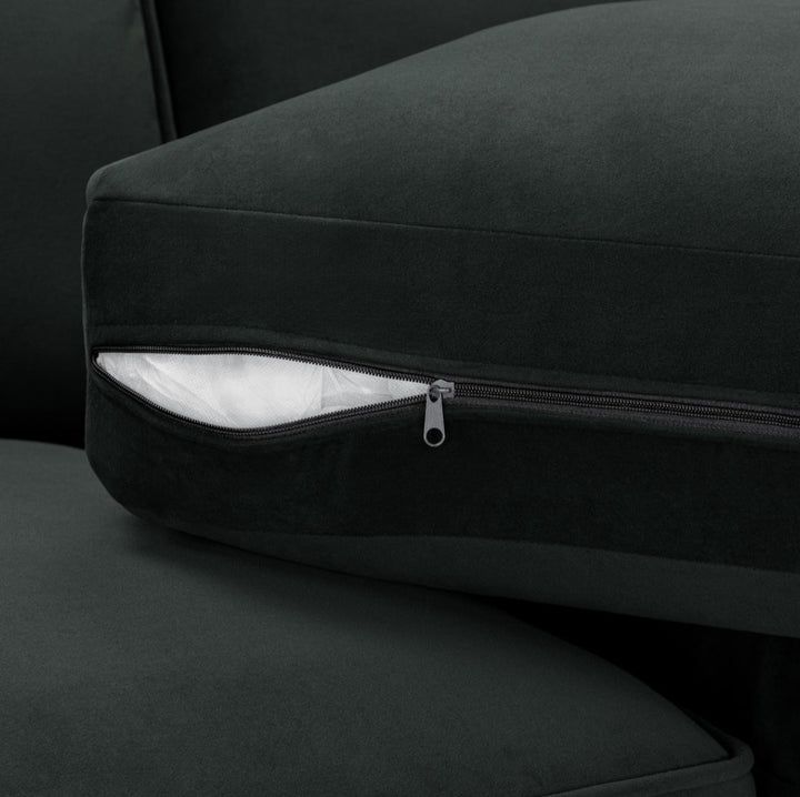 Belgravia Sofa Black U Shape Corner