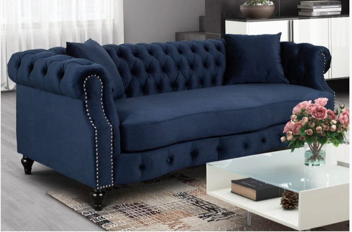 3 seater chesterfield in emerald green