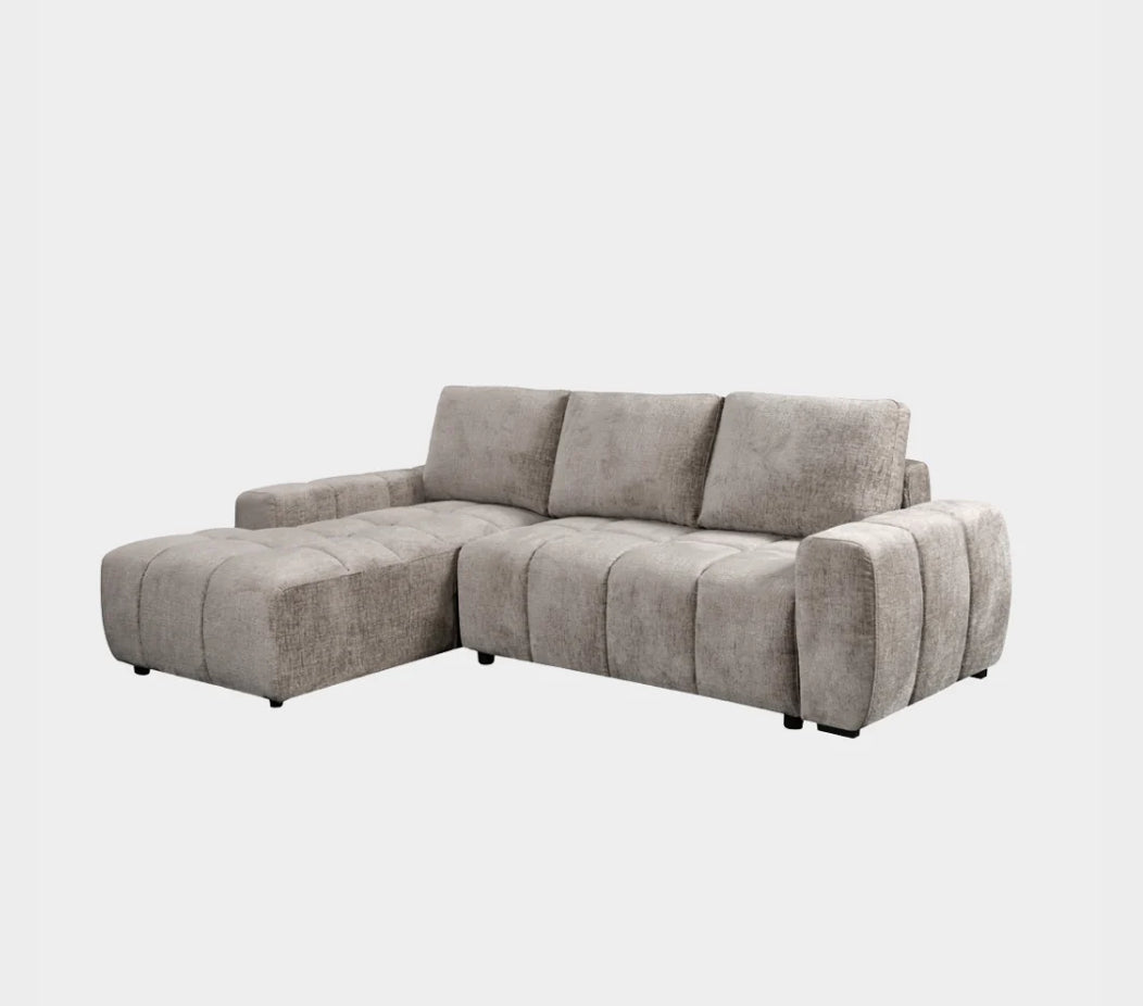 Lora Sofa Bed Mushroom Left Hand Facing Corner