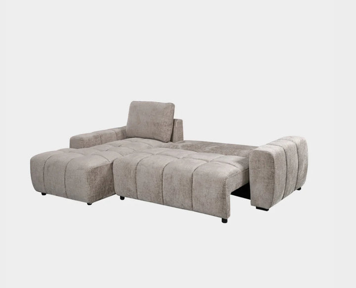 Lora Sofa Bed Mushroom Left Hand Facing Corner