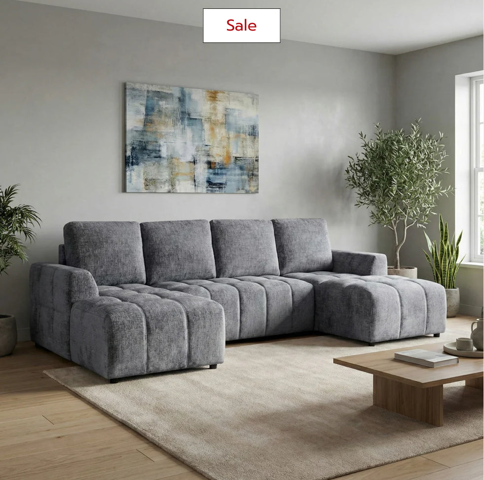 Lora Sofa Bed Graphite U Shape Corner