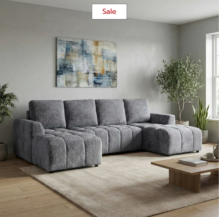 Lora Sofa Bed Graphite U Shape Corner