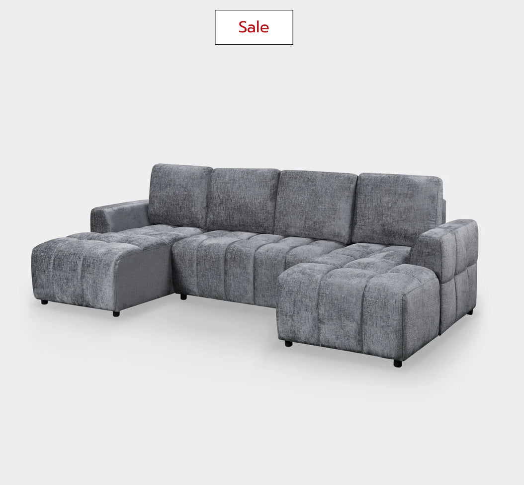 Lora Sofa Bed Graphite U Shape Corner