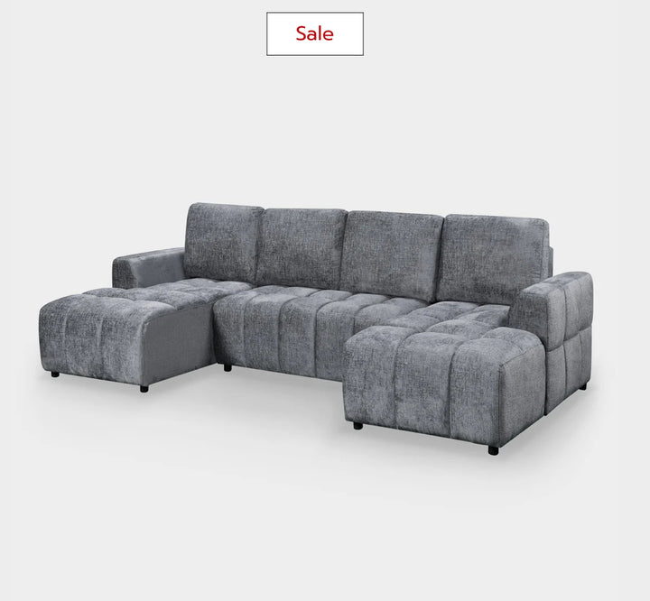 Lora Sofa Bed Graphite U Shape Corner