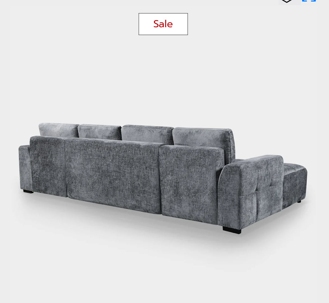 Lora Sofa Bed Graphite U Shape Corner