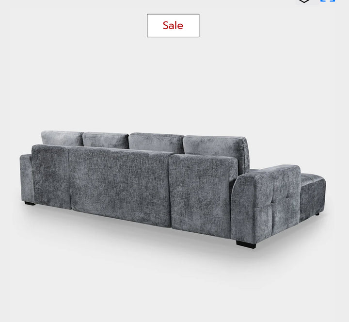 Lora Sofa Bed Graphite U Shape Corner
