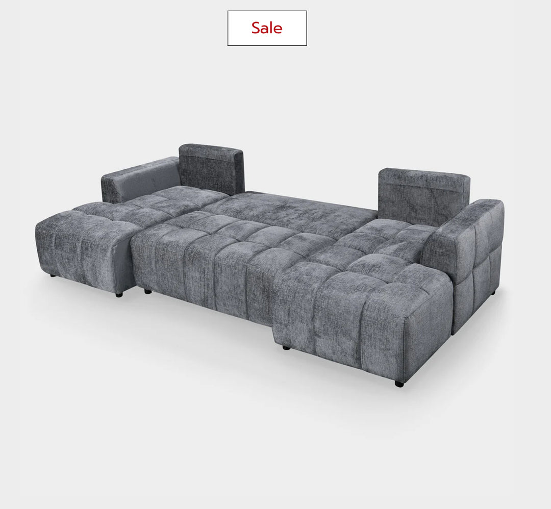 Lora Sofa Bed Graphite U Shape Corner