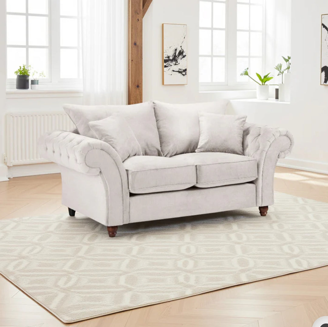 Windsor Fullback Sofa Stone 2 Seater