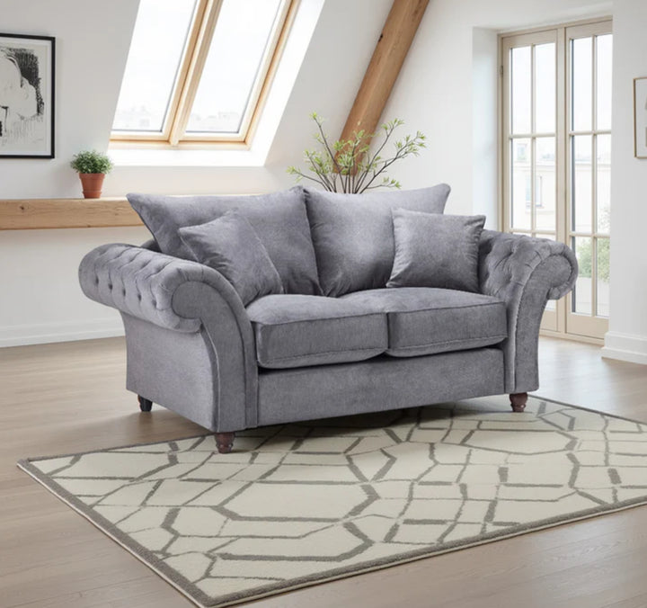 Windsor Fullback Sofa Stone 2 Seater
