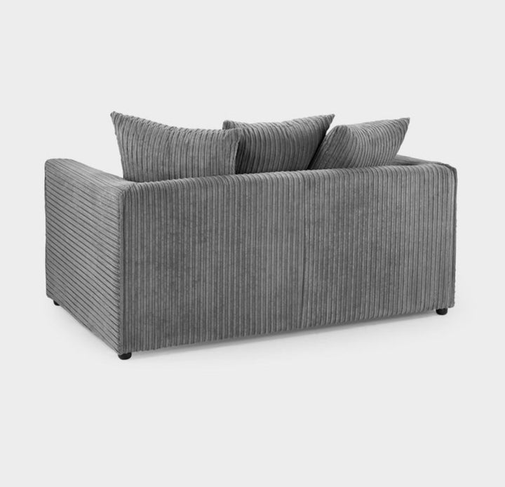 Harley Jumbo Sofa Grey 2 Seater