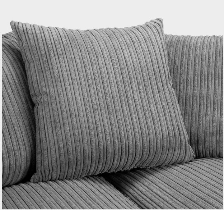 Harley Jumbo Sofa Grey 2 Seater