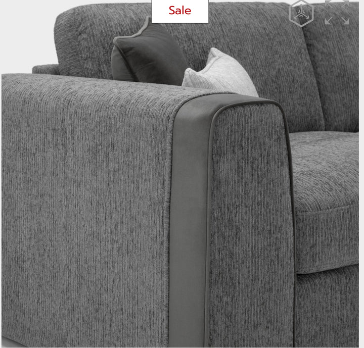 Naples Sofa Grey 2 Seater