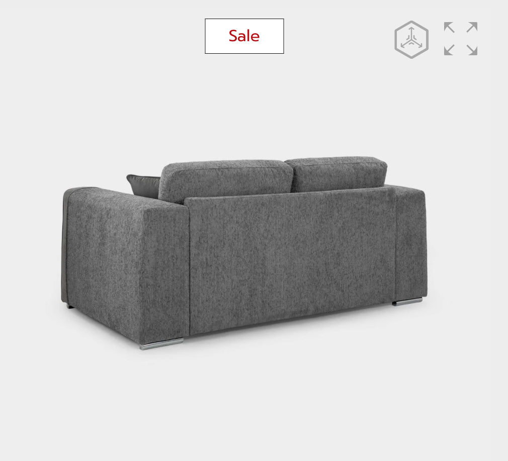 Naples Sofa Grey 2 Seater