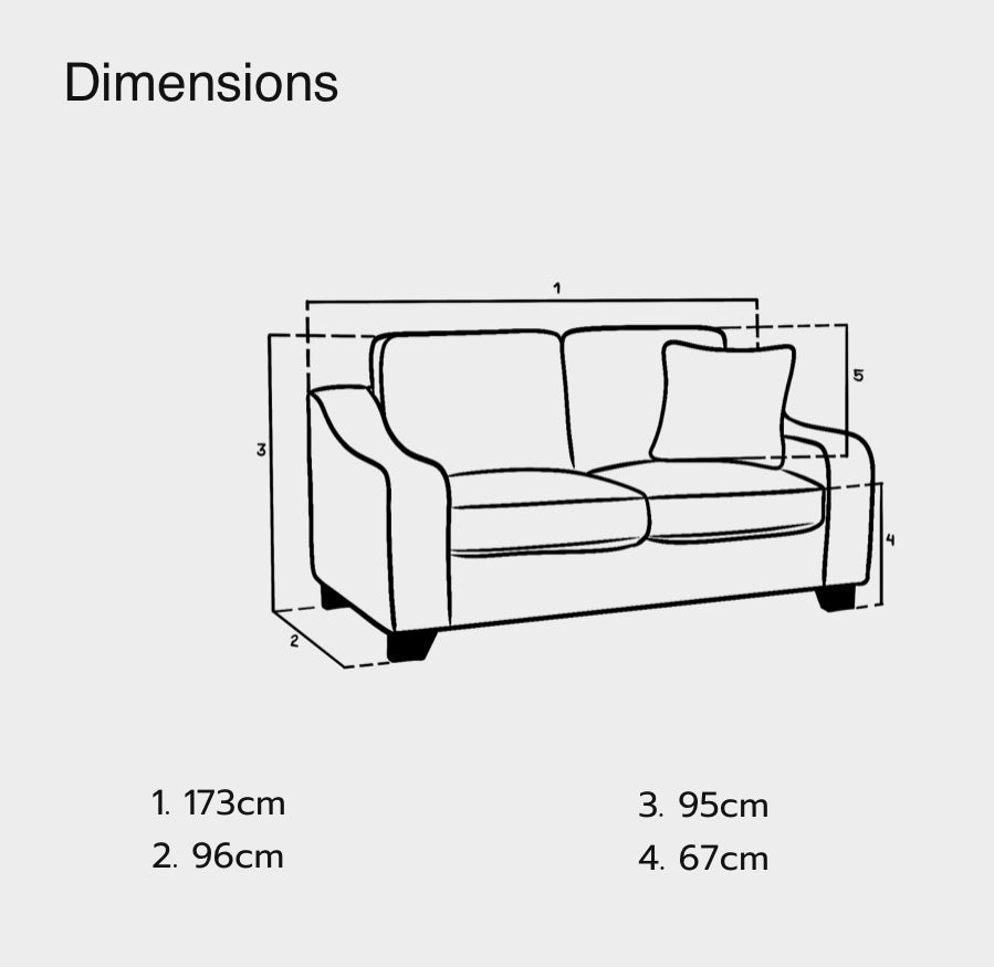 Stonehouse Sofa Stone 2 Seater