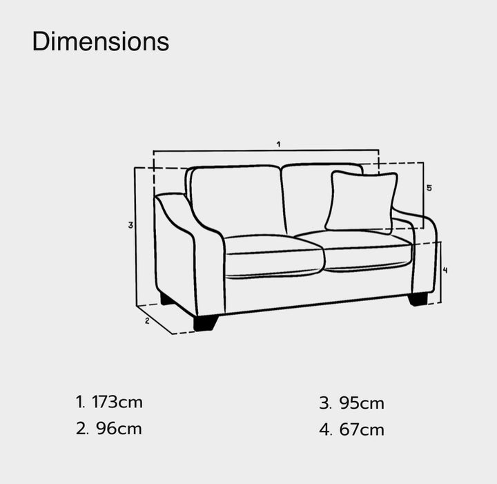 Stonehouse Sofa Stone 2 Seater
