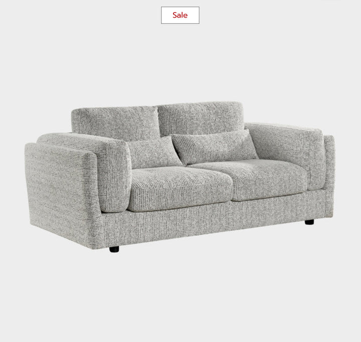 Bari 3 seater sofa grey