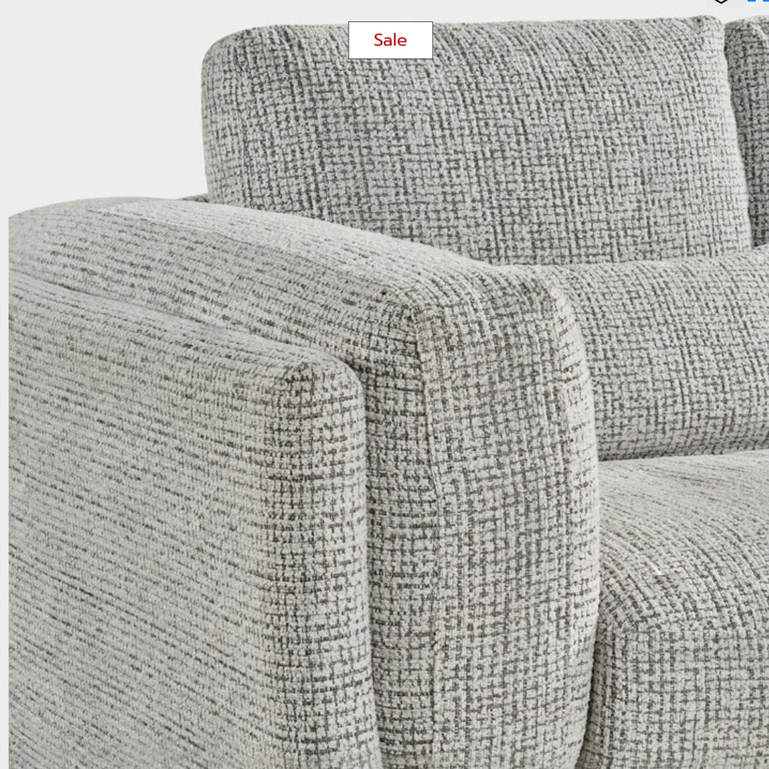 Bari 3 seater sofa grey