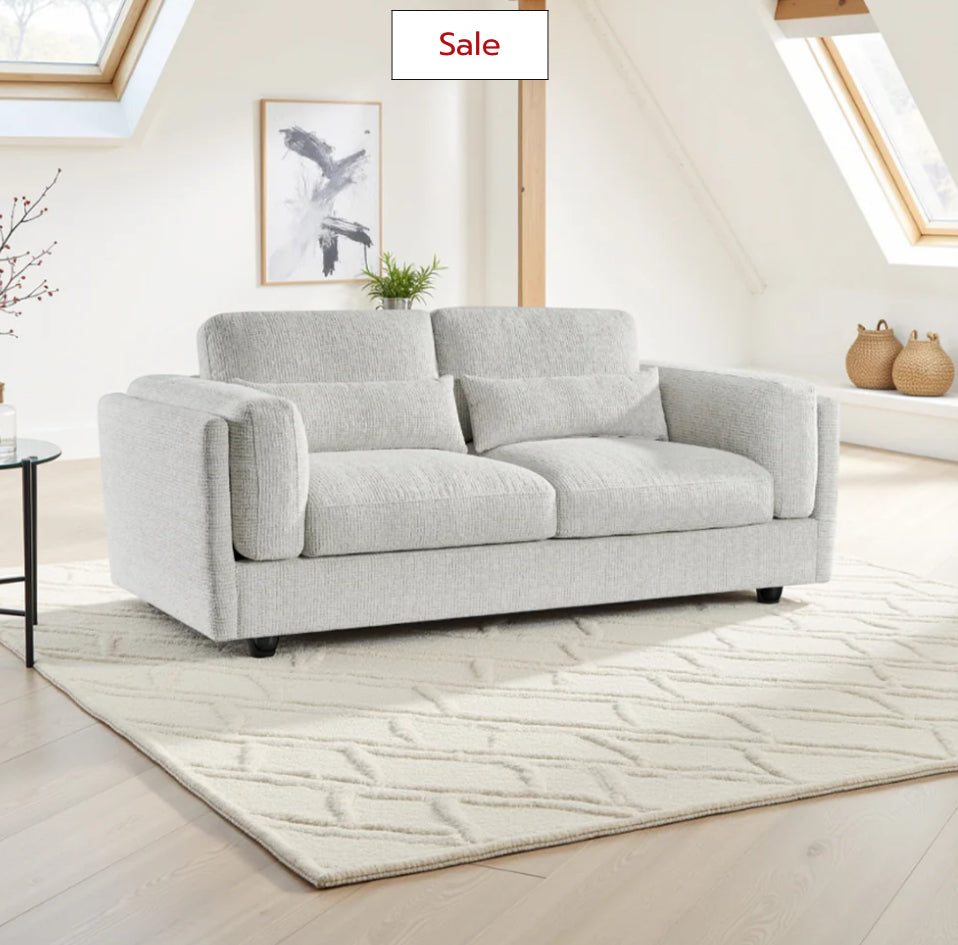 Bari 3 seater sofa grey