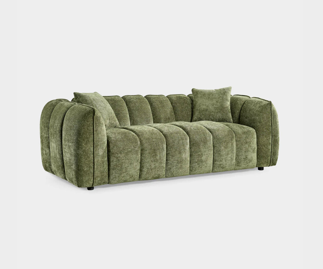 Venice olive 3 seater