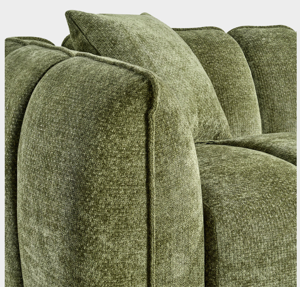 Venice olive 3 seater