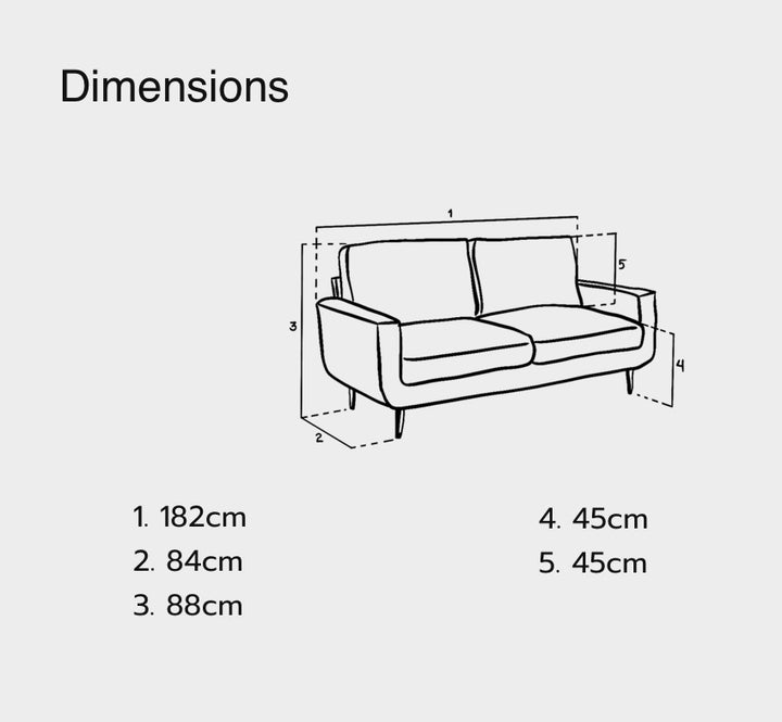 Aurora 3 seater grey