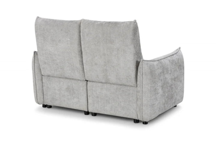 Woven Chenille Grey 2 Seater Electric Recliner Sofa
