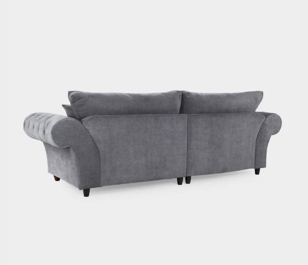 Windsor Fullback Sofa Grey 4 Seater