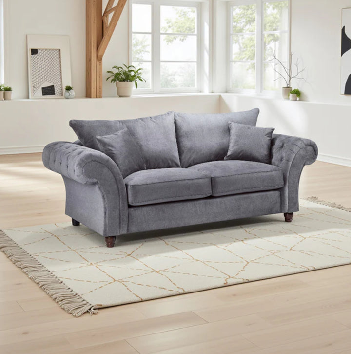 Windsor Fullback Sofa Grey 2 Seater