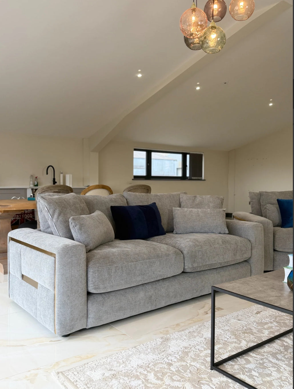 Jupiter 3 seater sofa grey