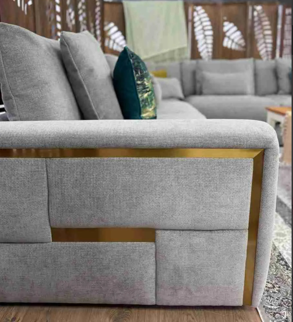 Jupiter Large Corner Sofa - Grey