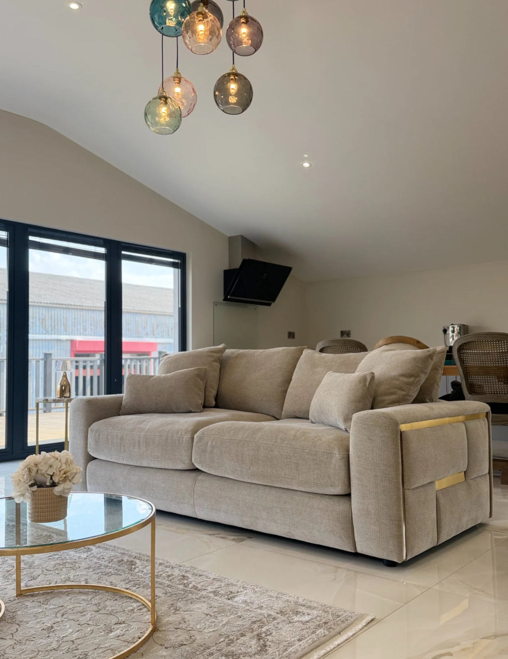 Jupiter 3 seater sofa beige