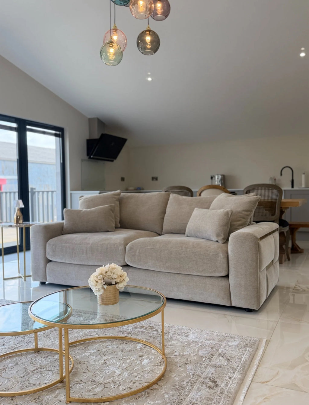 Jupiter 3 seater sofa beige