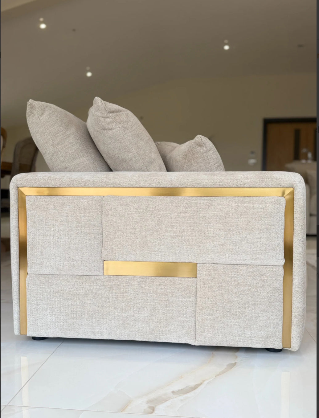 Jupiter 3 seater sofa beige