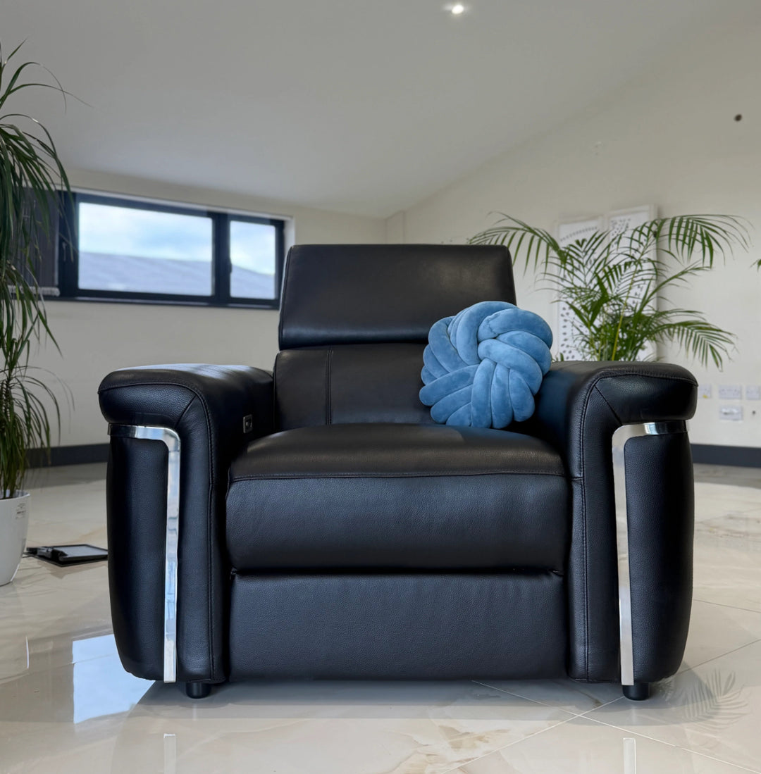 Somerville Electric Recliner Sofa Armchair - Black