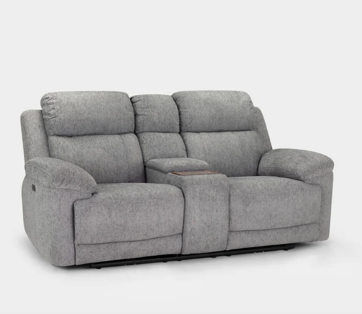 Owen electric recliner 2 seater grey