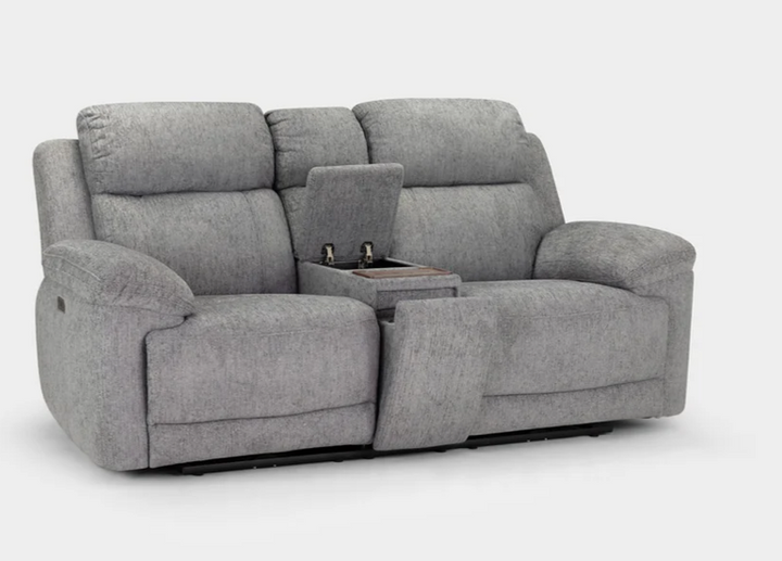 Owen electric recliner 2 seater grey
