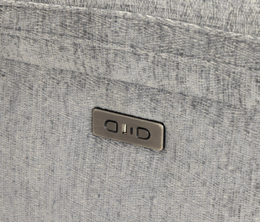 Owen electric recliner 2 seater grey