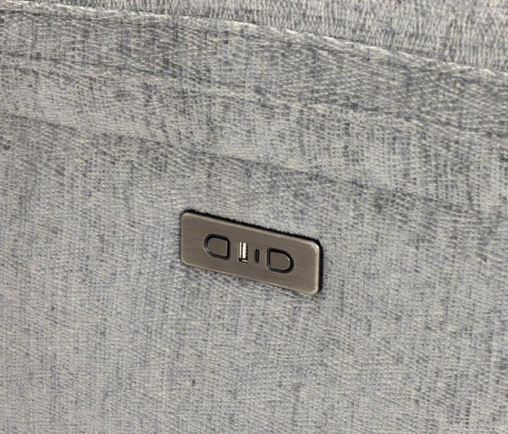 Owen electric recliner 2 seater grey