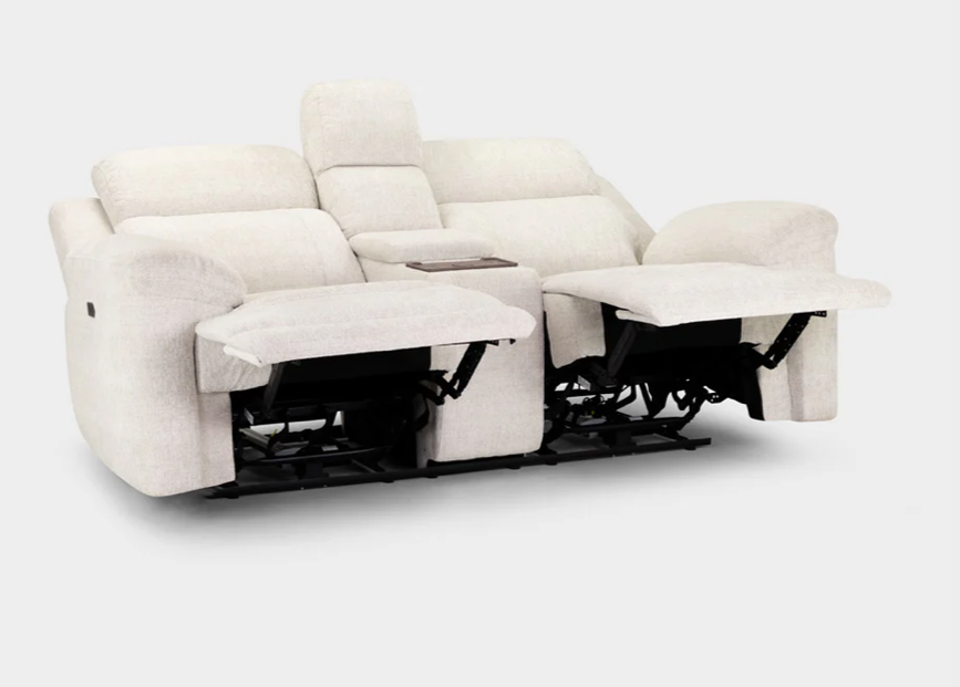 Owen electric 2 seater recliner beige