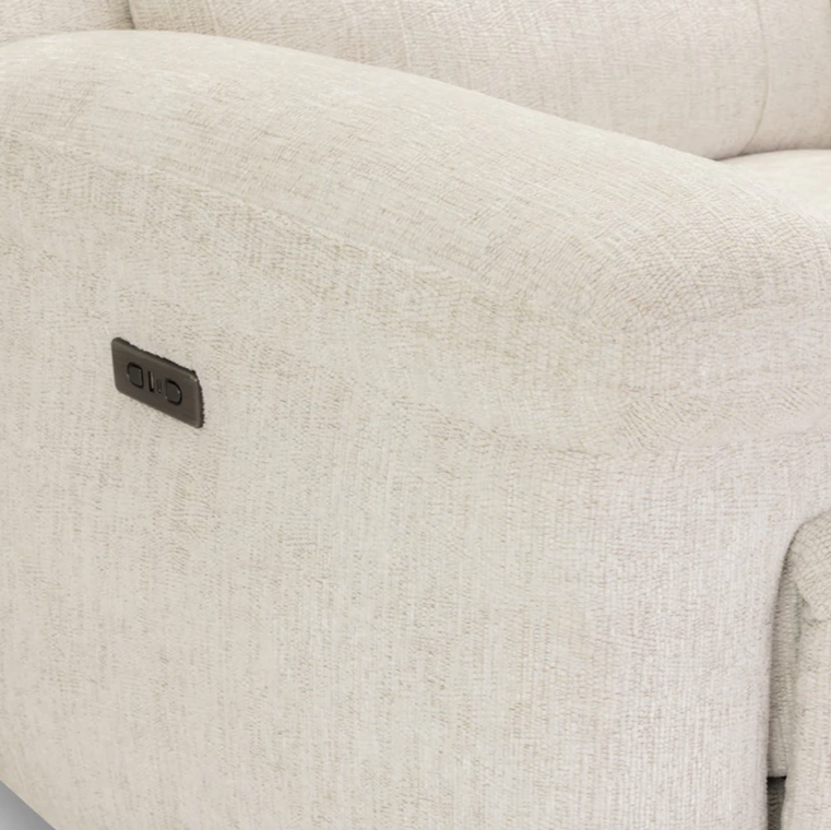 Owen electric 2 seater recliner beige