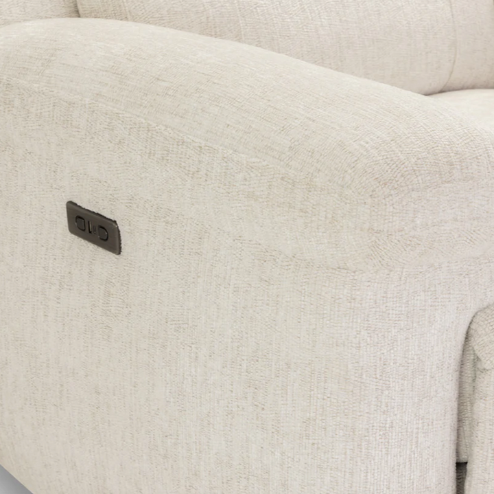 Owen electric 2 seater recliner beige