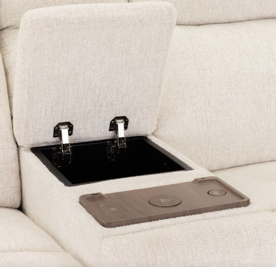 Owen electric 2 seater recliner beige