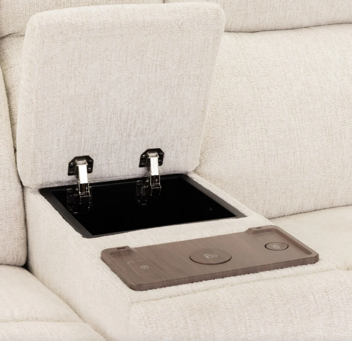Owen electric 2 seater recliner beige