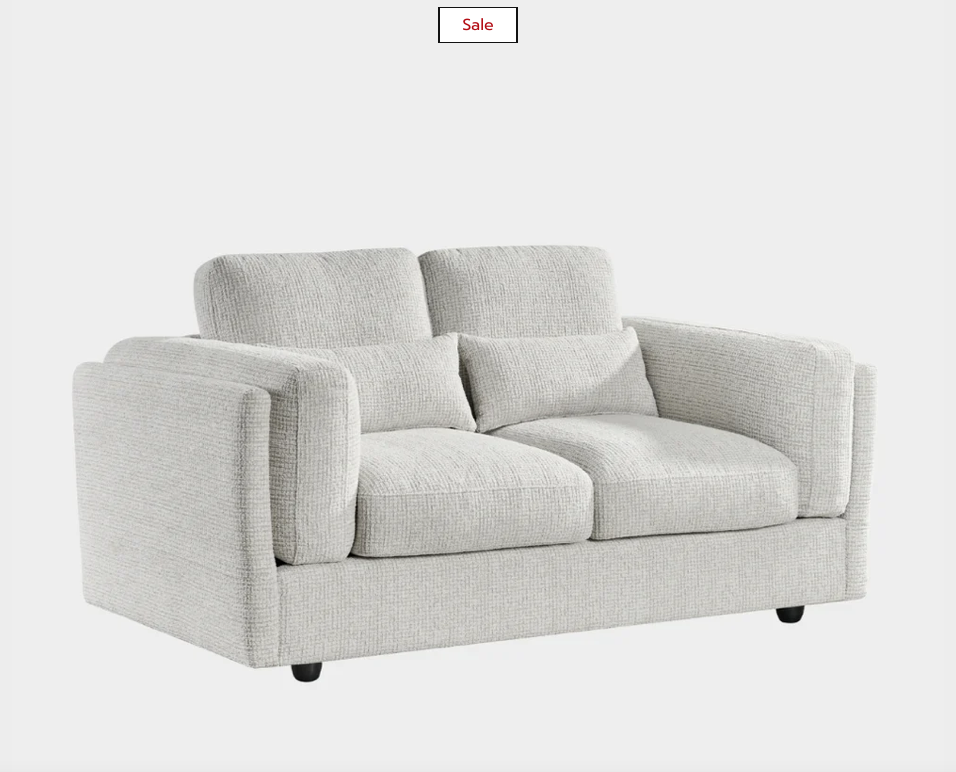 Bari sofa 2 seater beige